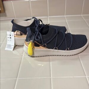 Adidas Gray and Rose Gold Cloudfoam